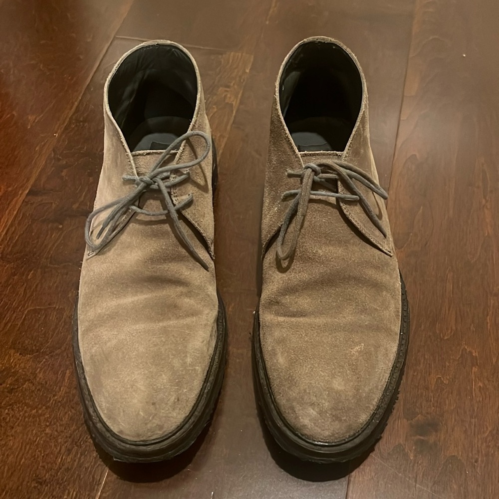 To Boot New York Adam Derrick suede leather chukka boot. Men’s 9. Color “Flint”